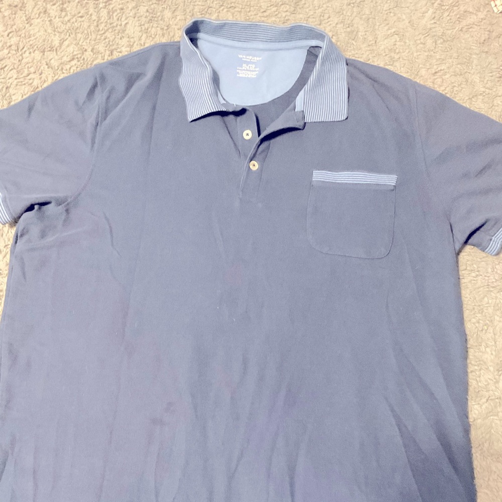Van Heusen never tuck solid men xxl polo